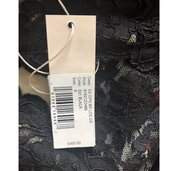 NWT Rebecca Taylor Black Lace Dress  - 8 - Picture 7 of 7